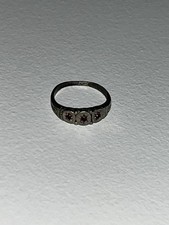 ANTIQUE LATE VICTORIAN STERLING SILVER BABY RING