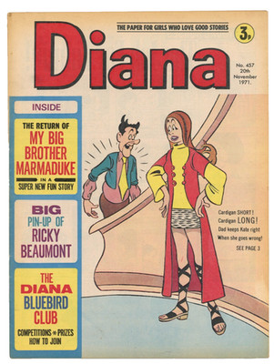 Diana Comic No 457 November 20, 1971 magazine Ricky Beaumont pin up Mike Hurst