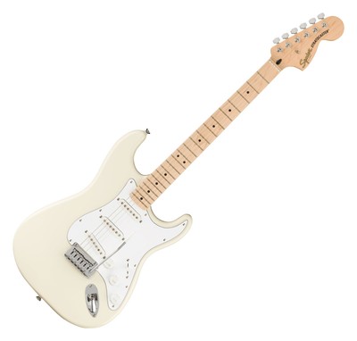 Fender Squier Affinity Strat MN OLW E-Gitarre Olympic White 3 x Single-Coil