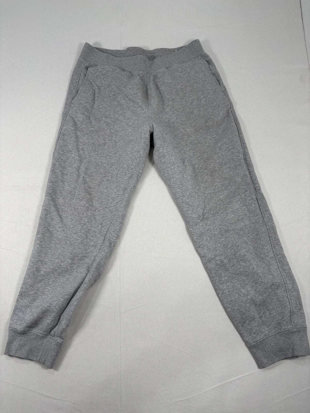 Uniqlo Joggers Pants Mens XL Grey Tapered Fit Drawstring Activewear 41-475382