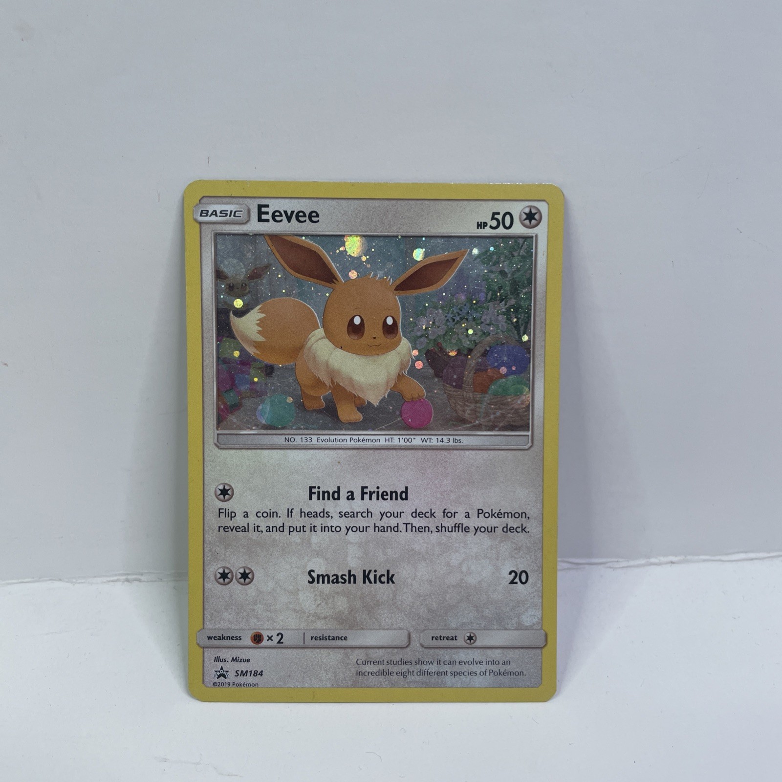 Pokemon TCG Eevee SM184 Cosmos Holo Promo 50 HP English Basic