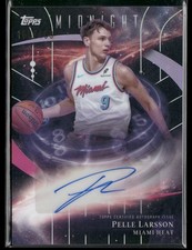 Pelle Larsson /199 2025-26 Topps Midnight SM-PL Stroke of Midnight Autographs