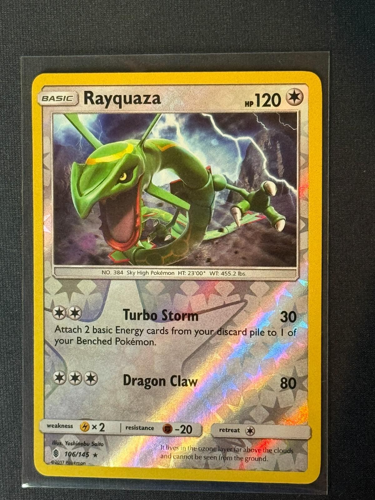 Rayquaza 106/145 Rare Guardians Rising Pokemon Reverse Holo Near Mint