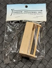 Dollhouse Miniatures Rectangle Unfinished Tool Box Farrow Industries 1:12 NOS
