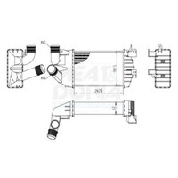 LadeluftküHler FüR Opel Astra H Caravan Classic Cc GTC Zafira B 04-15 6302072