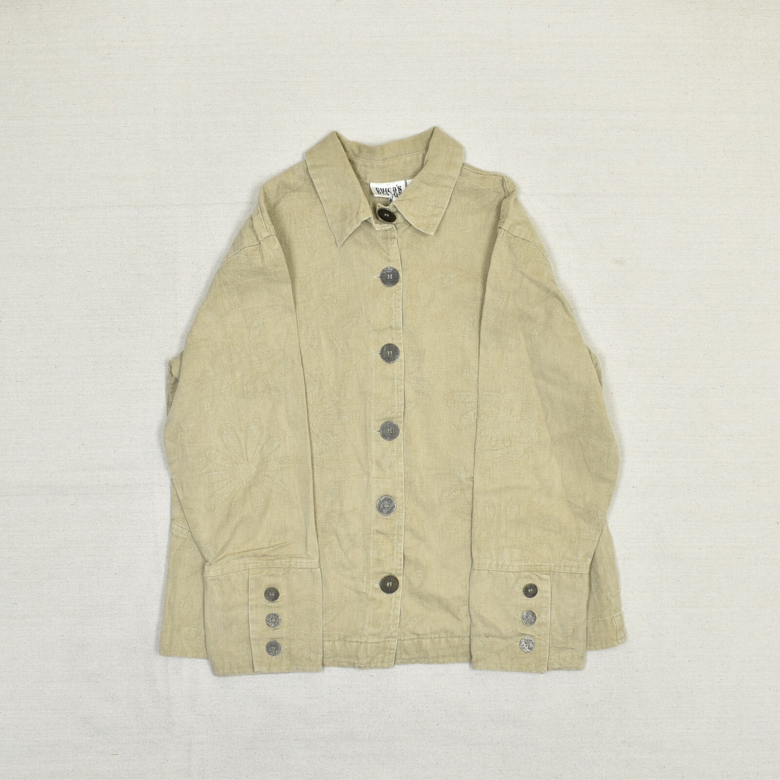 Chico's Women's Button Blazer Jacket Solid 100% C… - image 2