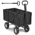 Uimoso Heavy Duty Steel Garden Cart, 1200 lbs Capacity, Black