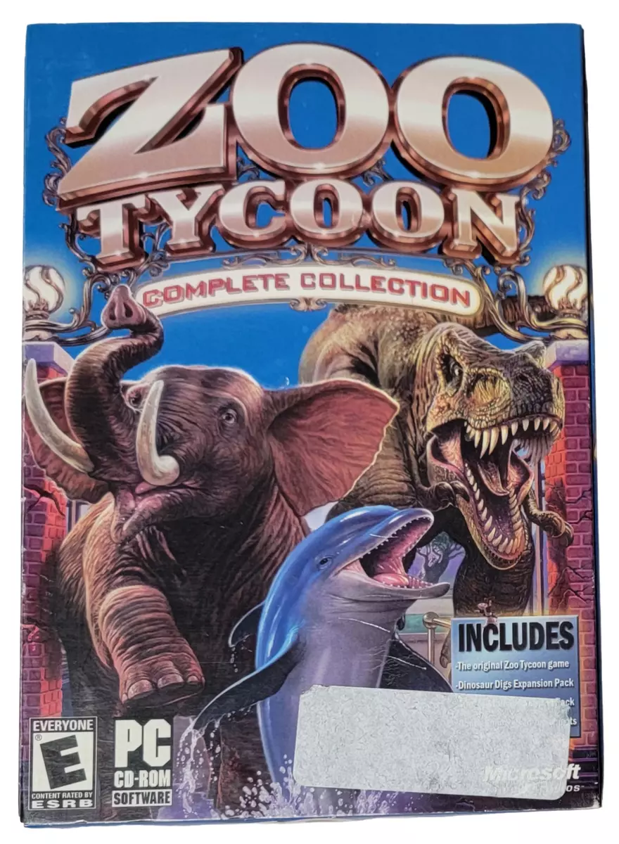 *NEW* Zoo Tycoon Complete Collection Microsoft PC CD-ROM Factory Sealed in  Box!