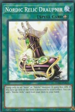 YUGIOH CARD NORDIC RELIC DRAUPNIR LEHD-ENB14 1ST EDITION 