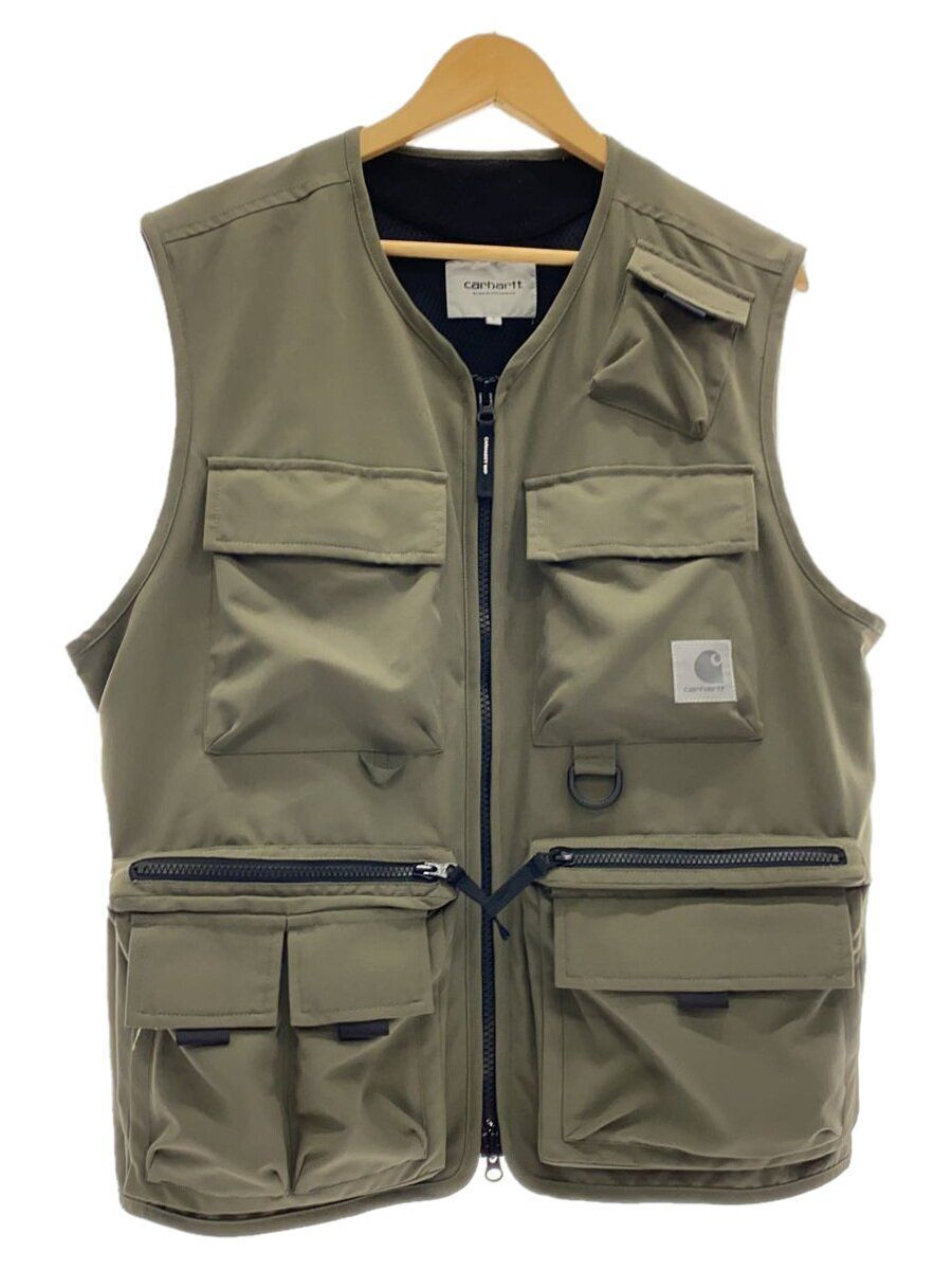 Carhartt Other WIP Elmwood Vest Large Polyester Khaki Used Carhartt Other WIP Elmwood Vest Large Polyester Khaki Used