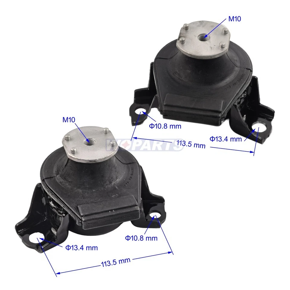 2PCS Front Left & Right Engine Mount  Fit For 04-11 Mazda RX-8 1.3L for Manu — 第 2/4 张图片