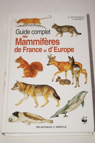 GUIDE MAMMIFERES FRANCE EUROPE MACDONALD BARRETT DELACHAUX NIESTLE 1995 GRAVURES - Picture 2 of 4