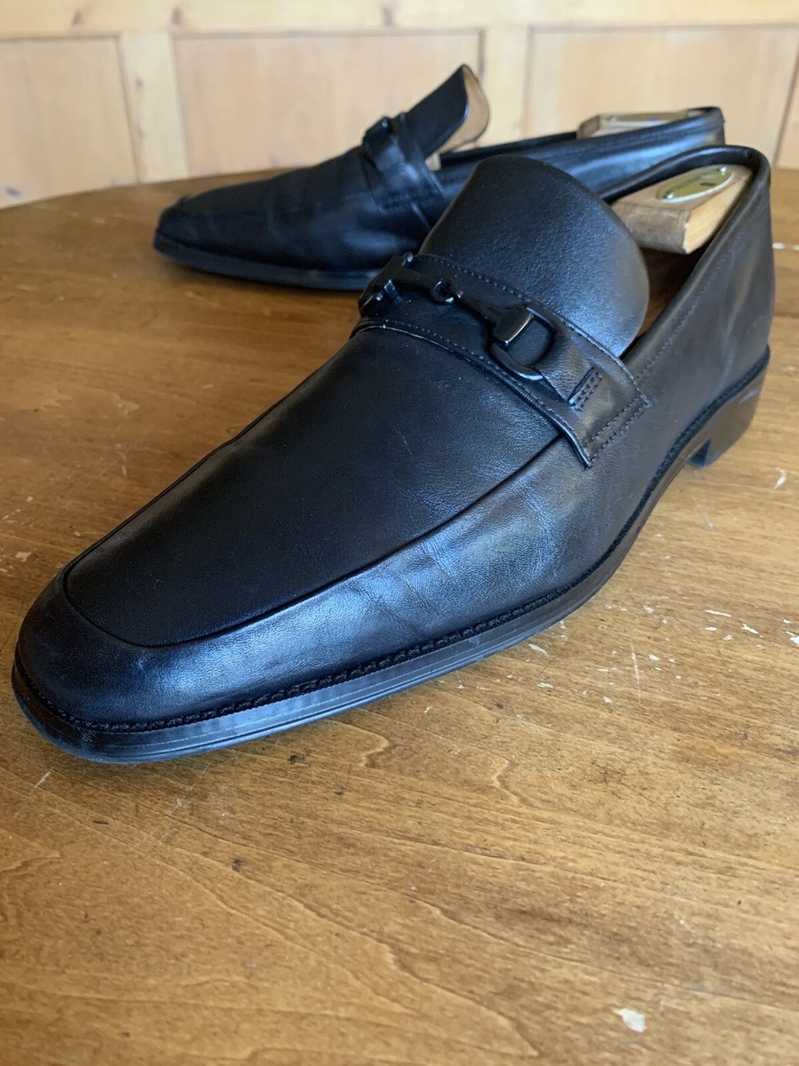 Blake McKay Black Black Chrome Horse Bit Dress Loafers 10 M  display picture 3