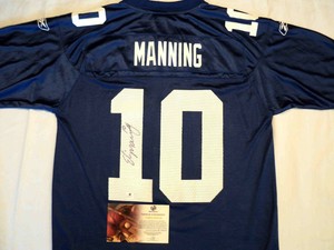 eli manning autographed jersey