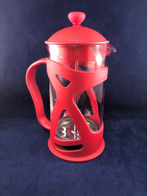 KONA Red French Press Coffee Maker 