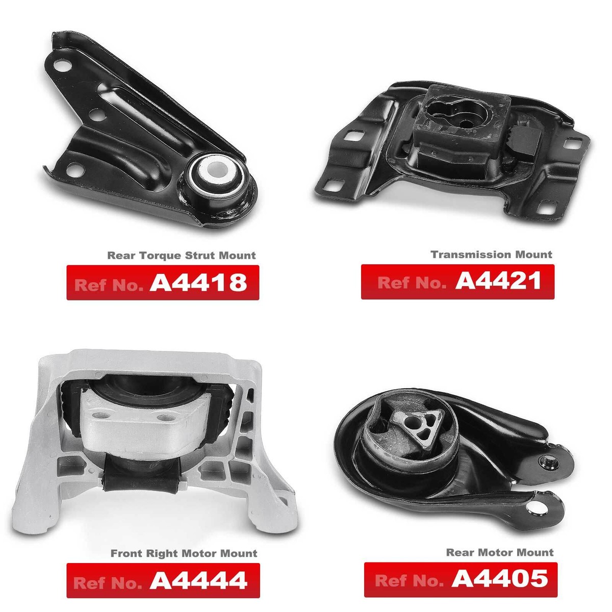 Engine Mount Components Soportes De Motor A-Premium 4-Piece Engine Mount Set For Mazda 3 & 5 ...