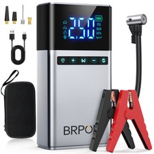 BRPOM 8500A Auto Starthilfe Jump Starter Ladegerät 12V mit Luftpumpe Kompressor