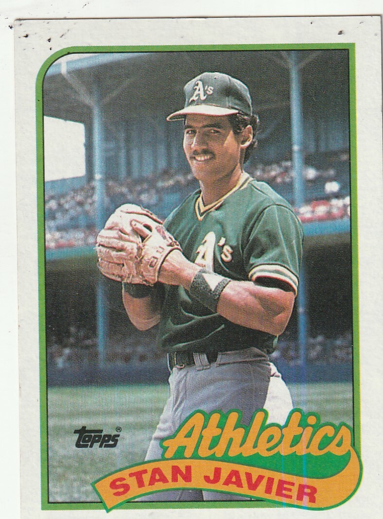 FREE SHIPPING-MINT-1989 Topps Stan Javier #622 A'S PLUS BONUS CARDS