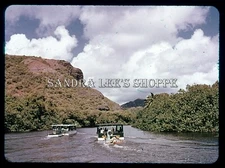 1970s Commercial Slide Smith's Wailua River Cruise Boats Kauai Hawaii #7131