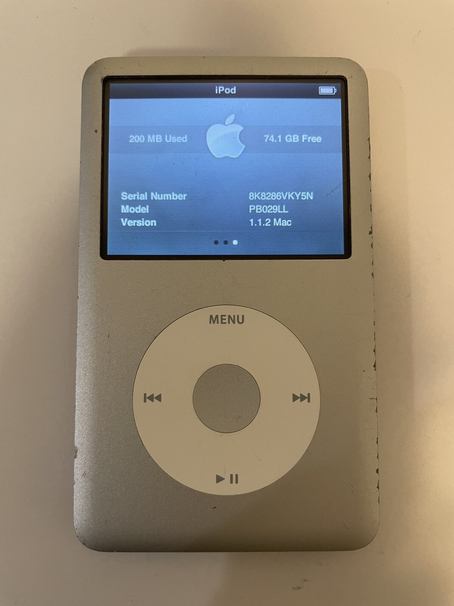 Apple iPod classic 6th Generation Silver (80 GB) Fair