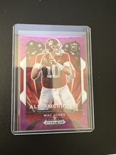 2021 Panini Prizm Draft Picks Mac Jones All American Purple Wave Rookie Card
