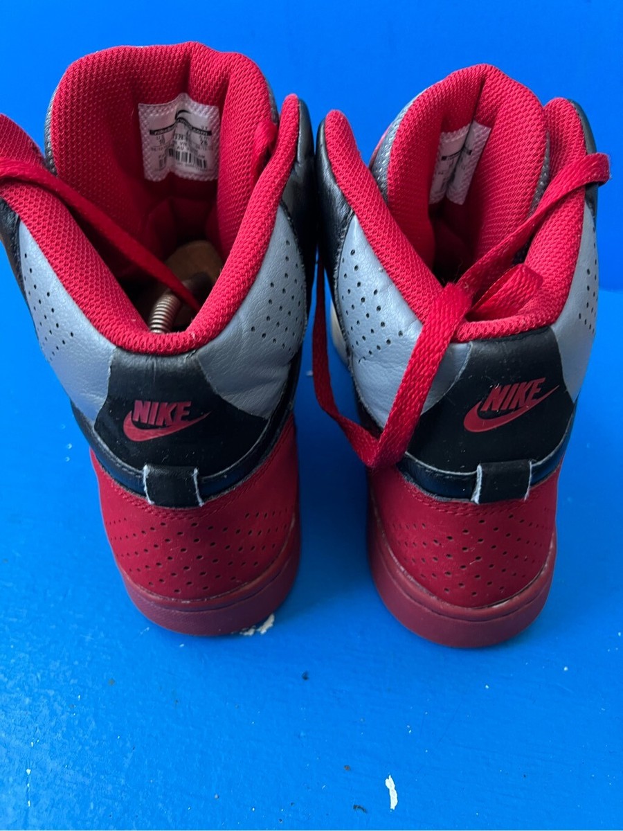 Nike Court Tranxition High Top Sneaker Sz 10 Red Black Gold 