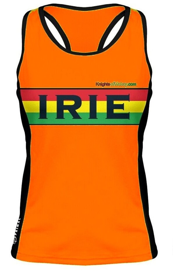 (New with tags) Orange Sleeveless Bike Clothing -Orange Irie T-Back Cycling Jersey with pockets (19.99 USD)