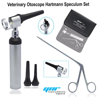 YNR® Veterinary Otoscope Hartman Speculum Set Veterinary Medical Diagnostic CE