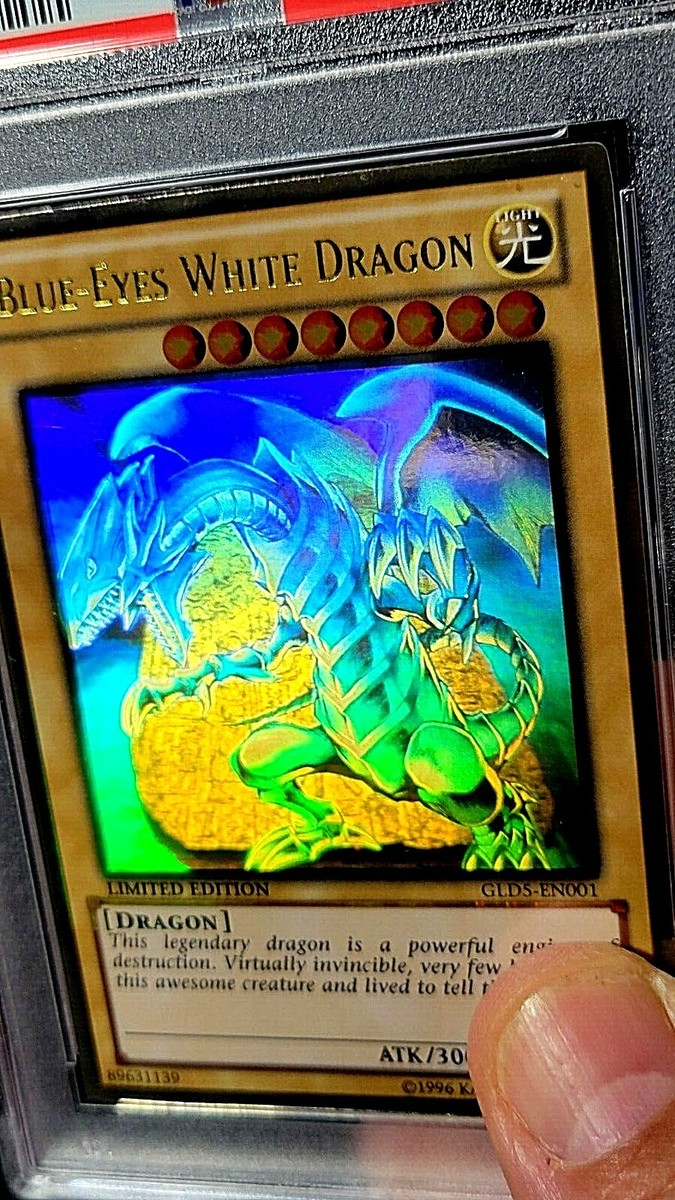 2012 PSA 8 NM/MT BLUE-EYES WHITE DRAGON GLD5-EN001 GOLD SERIES