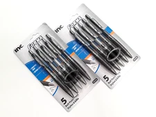 2 PACKS 10 PENS INC® FORMA™ COMFORT GRIP RETRACTABLE BALL POINT PENS BLACK INK