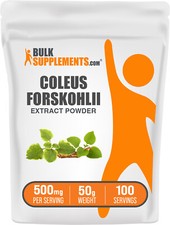BulkSupplements Coleus Forskohlii Powder 500mg - Forskolin Supplement