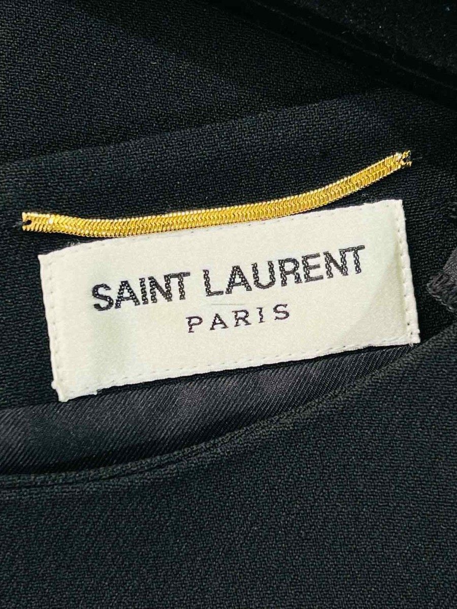 SAINT LAURENT Black Viscose Blend Size US6 Short Dress | eBay