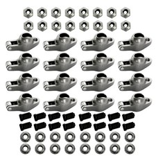 Fits Chevy Sbc 350 Engine Roller Tip Rocker Arm Set 1.6 Ratio 38 Stud Steel
