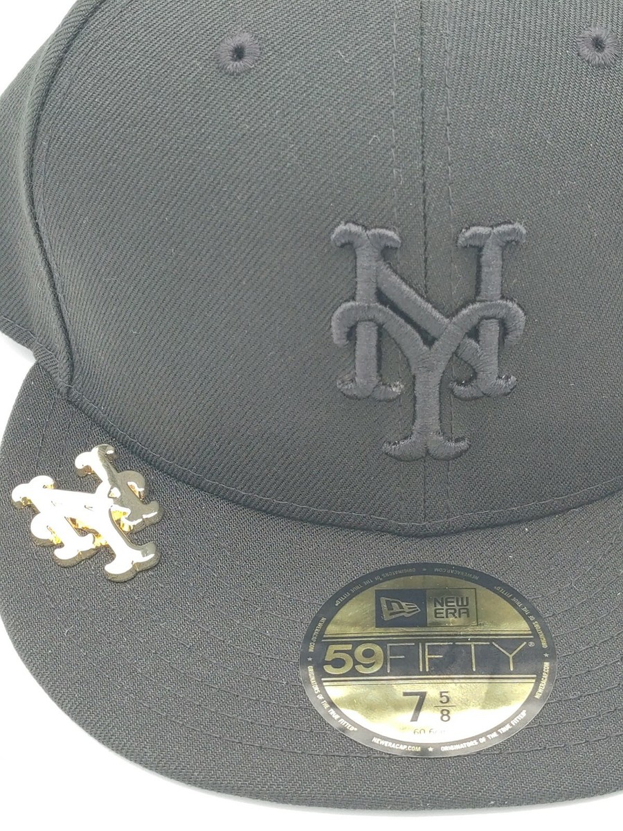【US限定】NEW ERA 59FIFTY New York Mets WS Multi Black Gold New Era New York Mets Black and Gold Metal Duel 59FIFTY