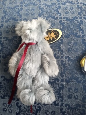   Artist Made Rare Nina Eurom ''Blue'' Mohair Teddy Bear Jointed Des Moines IA 
