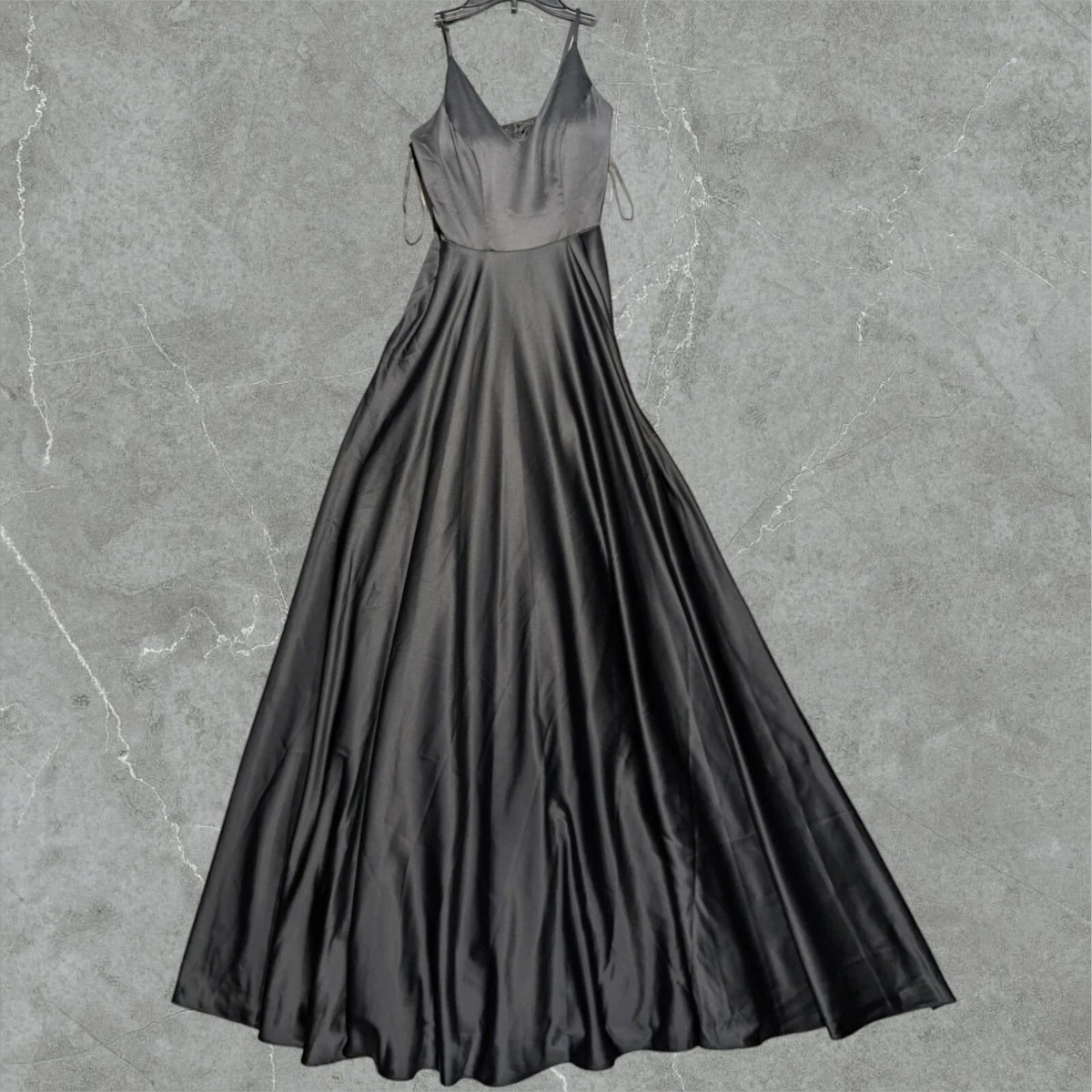 b smart formal dresses Black Rhyme Embroidered Tulle Strapless Evening Dress main image 0