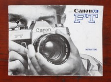 CANON FT INSTRUCTION BOOK/182588