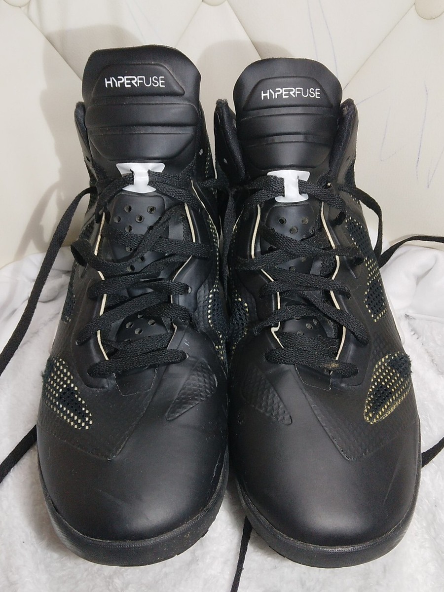 NIKE HYPERFUSE LOW SIZE 12.5 BLACK / WHITE | eBay