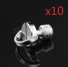 10 X 3/8" D-Ring Screw Stainless Steel Camera Tripod Monopod Quick Release Plate