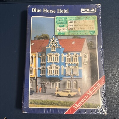 HO Scale Pola, Blue Horse Hotel Kit #11185 Vintage sealed box