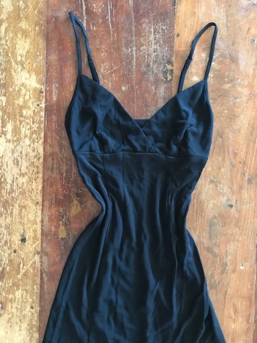 Classic VTG 90s black dress timeless design Hugo Buscati collection