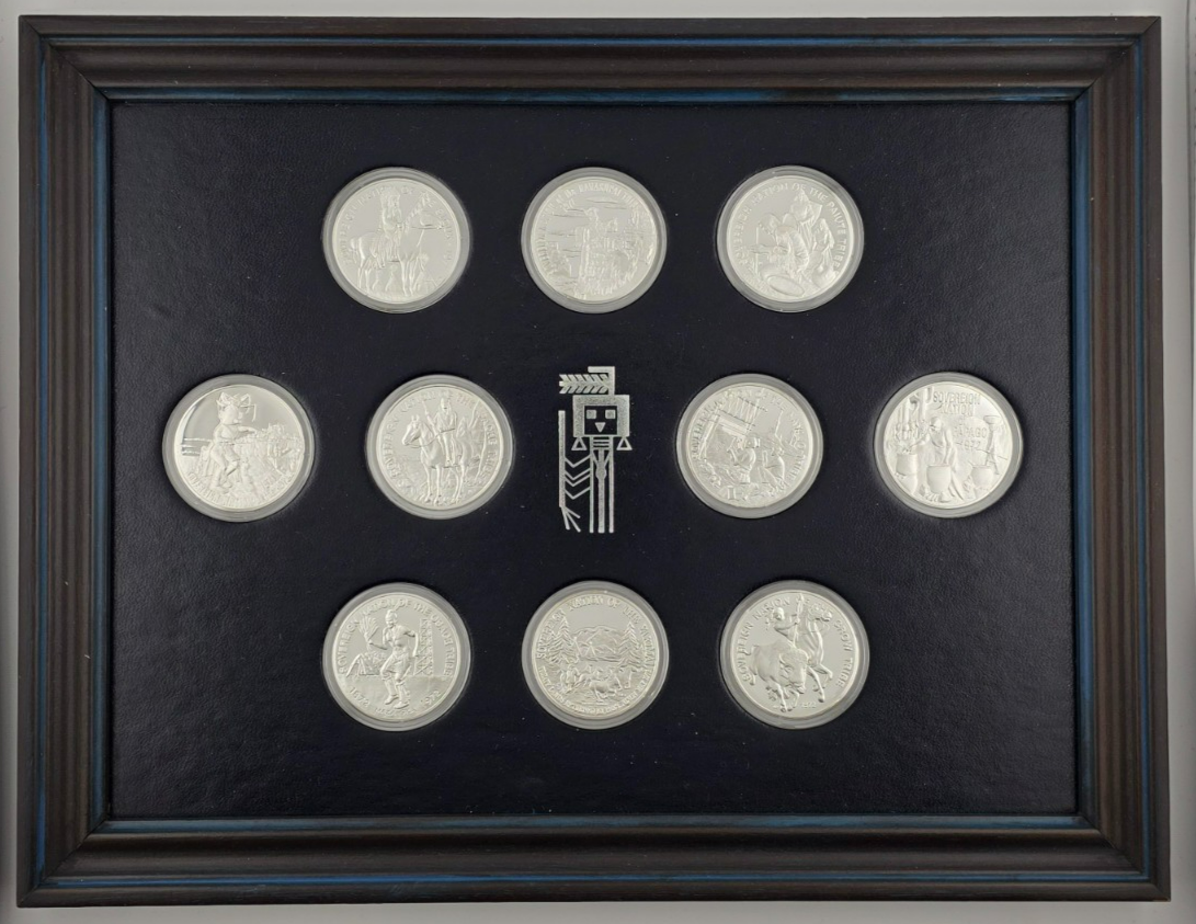 Vintage 1972 Official Medals of Indian Tribal Nations 10-Coin 999