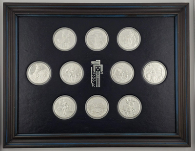 Vintage 1972 Official Medals of Indian Tribal Nations 10-Coin 999