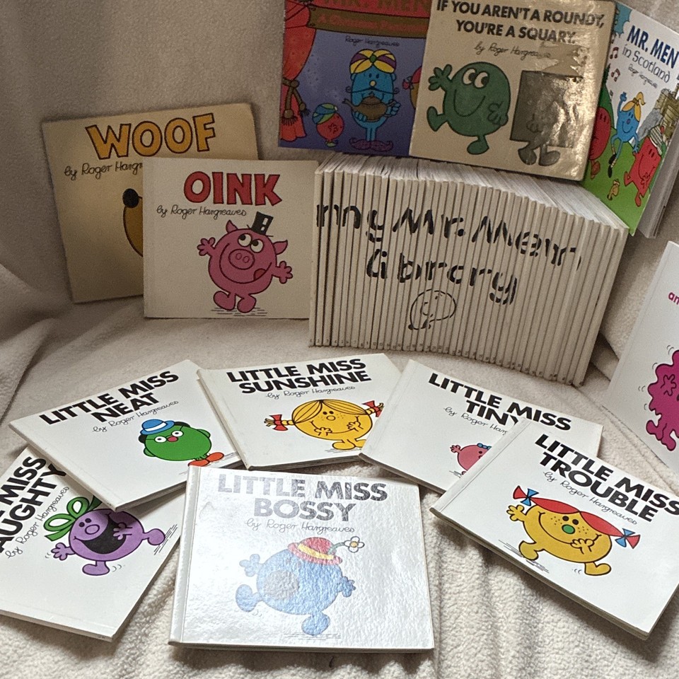 Large Vintage Mr. Men & Little Miss Paperback Book Bundle / Job Lot 45 ...