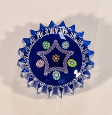 Perthshire Millefiori Paperweight/Doorknob Scotland Art Glass Silhouette-Vintage