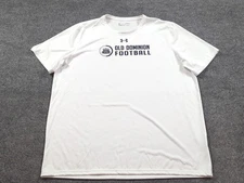 Old Dominion Monarchs Shirt Mens XL White Short Sleeve Under Armour NCAA 