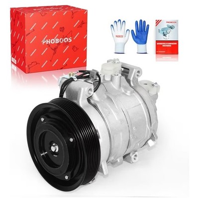 PHOBOOS A/C Compressor w/Clutch For Honda Accord 2008-2012, Crosstour 2012-2015