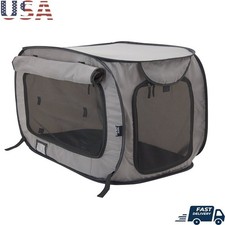 Portable Soft-Sided Pet Kennel Cats  Dogs Travel W/ Removable Washable Pad New