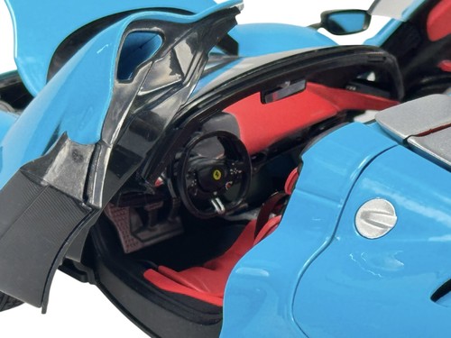 BBURAGO FERRARI DAYTONA SP3 BLUE 1:18 DIE CAST METAL MODEL NEW IN BOX 16912 - Picture 8 of 12