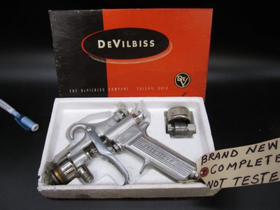 #ad Vintage DeVilbiss Spray Gun Type MBC 510 2 EX w Original Box USA DV3 $69.00